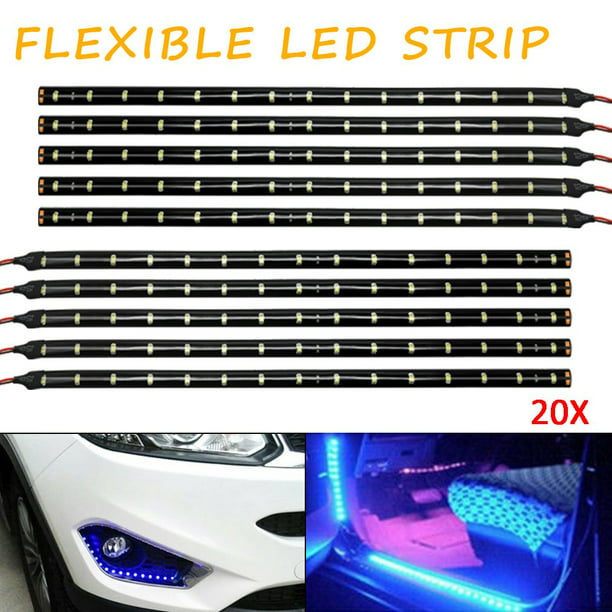 5 x12 inch Led strip Grill Car Truck Boat  Decorated Flexible LED Strip White